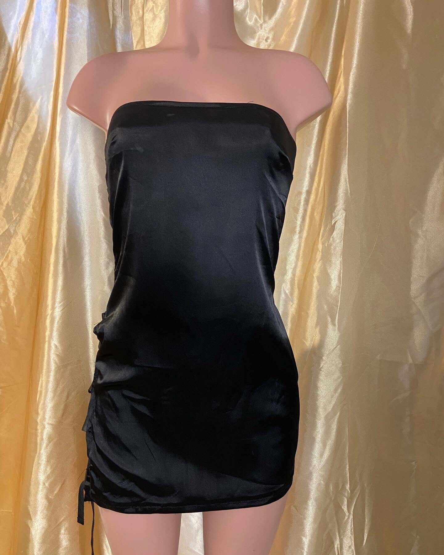 Tie me up satin dress - Shop Jhomé Apparel
